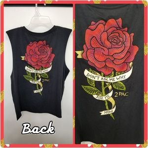 2Pac Tupac Shakur Tattoo Rapper Tank XL